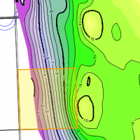 net pay map with edge shot