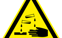 corrosive warning sign
